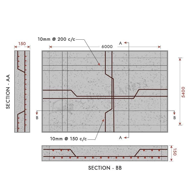 Bar bending schedule example